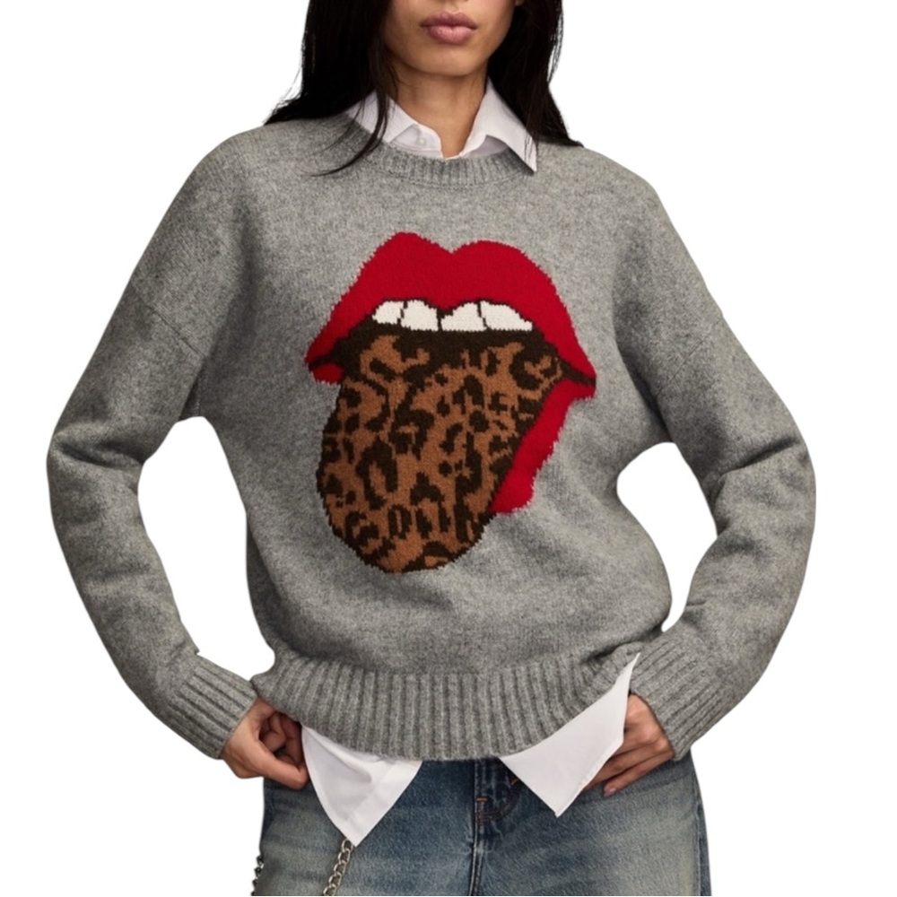Lucky Brand Women's Rolling Stones Crewneck Sweater - Picture 2 of 12